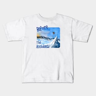 Skier, Before The Accident Kids T-Shirt